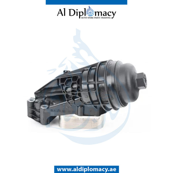 ENGINE OIL Cooler, WITH OIL FILTER HOUSING for Mercedes-Benz CLA Class H247 (2013-2022) models, Part Number A2701800500